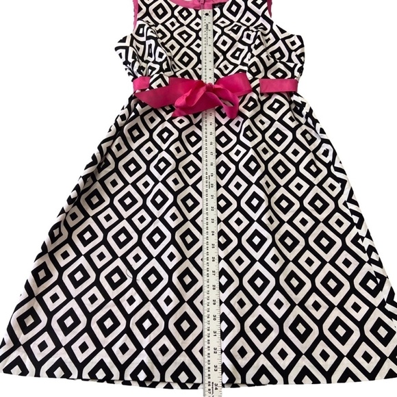 Jessica Howard Missy midi dress film noir barbiecore black white pink barbie - Picture 10 of 14